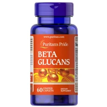 Puritan's Pride Beta Glucans 200 mg Бета-глюканы 60 каплет: Форма выпуска Капсулы