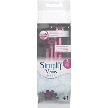 Gillette Simply Venus 3 Basic Станки для бритья одноразовые 4 шт.: Вид Бритвенные станки