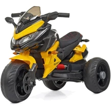 Дитячий електромотоцикл 3 колісний Bambi Racer жовтий (M 4274EL-6): Вид мотоцикл