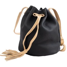 Женская сумка бакет-бэг Valiria Fashion черная (4DETBI2131-2): Пол Женский