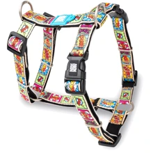 Шлейка для собак Max & Molly Urban Pets H-Harness - Comic/М 2 см 53-69 см (4894512013698): Производитель Max & Molly Urban Pets
