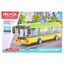 Конструктор Iblock Транспорт Троллейбус желтый (PL-921-379): undefined undefined