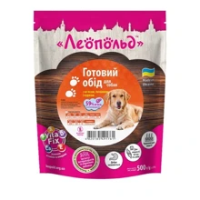 Влажный корм для собак Леопольд Готовый обед с мясом, печенью и курицей 6х500 г (4820185491761-6): Тип Влажный корм