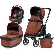 Коляска 3 В 1 теракотова Peg-Perego Team Terracotta (PACK03-00000000002): Тип коляски Универсальная коляска (3-в-1)