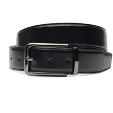 Чоловічий ремінь Borsa Leather чорно-коричневий (C135-5213-1): Стать Чоловік