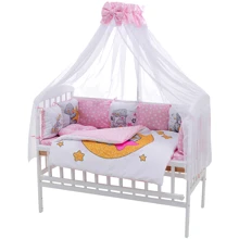 Постельный комплект Babyroom Bortiki Print-08 Мишки розовый (680728): Тип постельный комплект