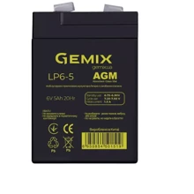 Аккумуляторная батарея Gemix 6V 5Ah AGM (LP6-5): Тип AGM