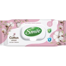 Серветки вологі Smile з екстрактом бавовни 72 шт: Класифікація Масс-маркет