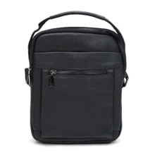 Мужская сумка через плечо Borsa Leather черная (k1885-black): Пол Мужской