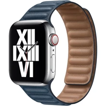 Аксессуар для Watch Apple Leather Link Baltic Blue Size S/M (MY982) for Apple Watch 38/40/41mm