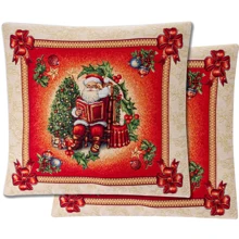 Гобеленова наволочка Lefard CHRISTMAS новорічна двостороння з люрексом 45х45 см (732-238): Тип Наволочки