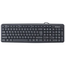 Клавиатура Defender Element HB-520 Black (45522): Подключение проводное