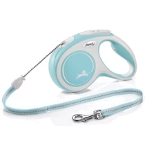 Поводок-рулетка Flexi New Comfort Cord размер M 5 м до 20 голубой (2915): Тип шнура Трос