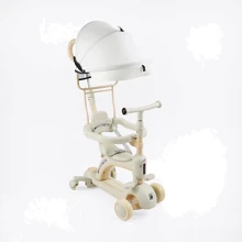 Самокат 5в1 Skyper 125х35 мм белый (BG-60215): Количество колес 3