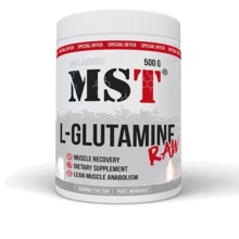 Амінокислота для спорту MST Glutamine RAW 500 g/100 servings/Unflavored: Смак Без вкуса