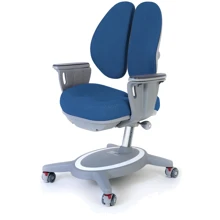 Детское ортопедическое кресло SingBee Dual Back 132 с подлокотниками (132-BU/SB-A1) Цвет оббивки - Синий: Возраст ребенка От 5-ти лет
