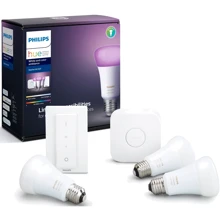 Стартовый комплект Philips Hue Color (Bridge, Dimmer, лампа E27 3шт) (929002216825): undefined undefined