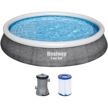 Бассейн Bestway семейный надувной 396-84 см (57376) (фильтр-насос): undefined undefined