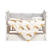 Комплект постельного белья Twins Fluffy Puffy Umbrella серый/желтый (4076-TFP-1005U): Тип постельный комплект