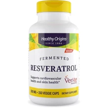 Healthy Origins Resveratrol 300 mg Trans-Resveratrol Ресвератрол 150 вегетарианских капсул: Вид Неферментные