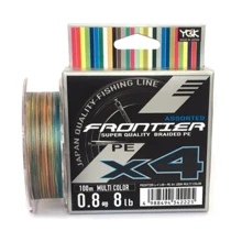 Шнур YGK Frontier X4 Assorted Multi Color 100m # 0.8 / 0.148mm 8lb / 3.6kg (5545.03.26): Тип Шнур