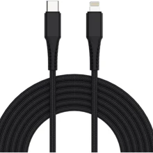 Кабель Gelius Cable USB-C to Lightning Pro G-Power PD 18W 1m Black (GP-UC104): Тип USB-C - Lightning