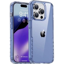 Чехол для iPhone Mobile Case TPU+PC Multi-Color Blue for iPhone 15 Pro Max: Цвет голубой
