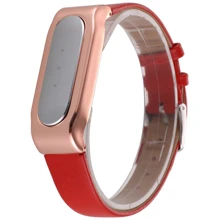Ремешок для браслета Xiaomi Mi Band Leather Red+Rose Gold: Тип Ремешок