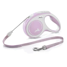 Поводок-рулетка Flexi New Comfort Cord размер M 5 м до 20 кг розовый (2908): Тип шнура Трос
