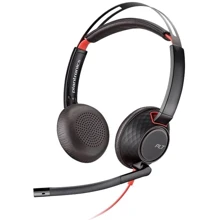 Навушники Plantronics Blackwire C5220 USB-C (207586-201): Тип конструкції накладные