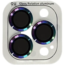 Защитное стекло для iPhone Epik Metal Classic Lilac/Rainbow for Camera iPhone 15 Pro / 15 Pro Max: Тип защиты экрана на камеру