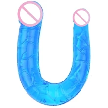 Двухсторонний фаллоимитатор LYBAILE Double Dong Dildo Blue: Назначение Для двойного проникновения