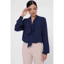 Блуза FashionUp BZ-1781A 42 синяя с длинным рукавом: Сезон Демисезон