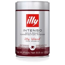 Кофе ILLY Caffe Black Intenso, молотый 250 г (WT2752): Вид напитка кофе молотый