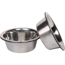 Змінна миска Dexas Stainless Steel Replacement Bowls для моделі з регульованими ніжками 2х480 мл (RM-RB110SS): Тип Миски