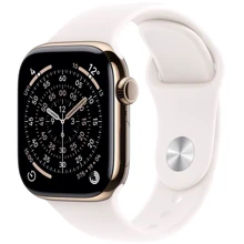 Apple Watch Series 11 GPS + Cellular 46mm Gold Titanium Case with Light Blush Sport Band - M/L (MFD64): Размер корпуса 46mm
