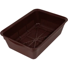 Туалет Lucky Pet глубокий с сеткой 40x27x13 см коричневый (553720): Вид Открытый