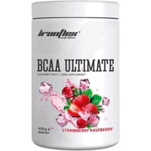 Амінокислота для спорту IronFlex Nutrition BCAA Ultimate Instant 400 g / 40 servings / Strawberry Raspberry: Смак Малина, Полуниця