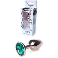 Анальна пробка із кристалом BOSS of TOYS Boss Series - Jewellery Red Gold PLUG Green S, BS6400115: Для кого унісекс