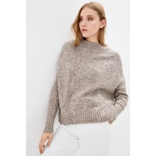 Джемпер Sewel JW576 One Size бежевый: Сезон Зима