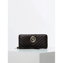 Жіночий гаманець Guess Annarita Slg Large Zip Around чорний (SWVG7663460-BLA): Стать жіночий