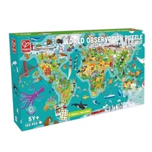 Пазл-игра Hape Карта мира 100 элементов (E1626): Производитель HAPE