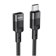 Кабель Hoco Cable USB-C to USB-C U107 Female 3A 1.2m Black: Тип USB-C - USB-C F