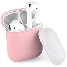 Чехол для наушников AhaStyle Silicone Duo Case Pink/White (X0023PANQ7) for AirPods: undefined undefined