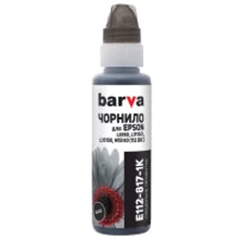 Чернила Barva Epson 112 100 мл, black, флакон OneKey 1K, pigm. (E112-817-1K): Цвет Black