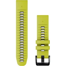 Ремешок Garmin QuickFit 22 Watch Bands Electric Lime/Graphite Silicone (010-13280-03): Цвет зеленый