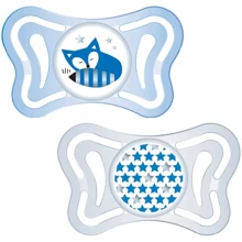 Пустышка Chicco Physio Light силиконовая 6-16 мес 2 шт голубая (71033.21): Возраст старше 6 месяцев