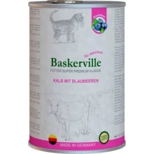 Влажный корм Baskerville для котят Телятина с черникой 0.4 кг (21531): Тип Влажный корм