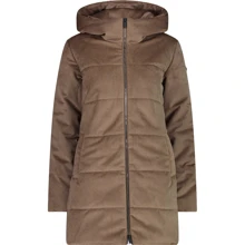 Куртка CMP Woman Parka Fix Hood 31K2886-A219 44 (36) коричневая зимняя с капюшоном: Сезон Зима
