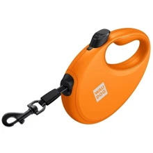Поводок-рулетка для собак WAUDOG R-leash с контейнером для пакетов S оранжевый до 12 кг 3 м (26274): Тип шнура Лента